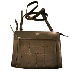 Radley London handbag cross body messenger Bag Black Leather